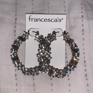 jeweled hoops